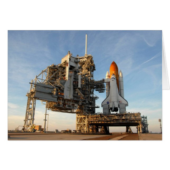 Space Shuttle Atlantis (STS-122) - lanceerpad (Voorkant Horizontaal)