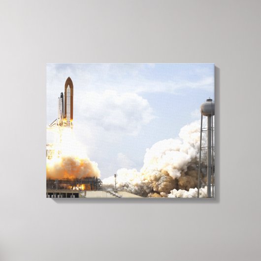 Space Shuttle Atlantis tilt af 21 Canvas Afdruk (Voorkant)