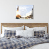 Space Shuttle Atlantis tilt af 21 Canvas Afdruk (Insitu (Slaapkamer))