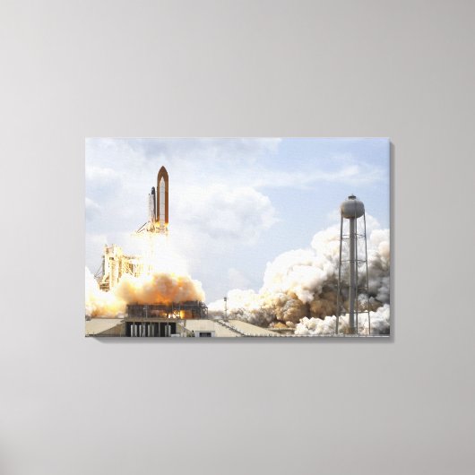 Space Shuttle Atlantis tilt af 21 Canvas Afdruk (Voorkant)