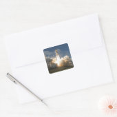 Space Shuttle Atlantis tilt af 24 Vierkante Sticker (Envelop)
