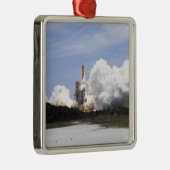 Space Shuttle Atlantis tilt af 27 Metalen Ornament (Rechts)