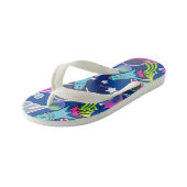 Space Shuttle Blue. Teenslippers kind (Schuin)