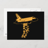 Space Shuttle Bomber Briefkaart (Voorkant / Achterkant)
