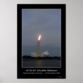 Space Shuttle Columbia Lift-off - ... Poster