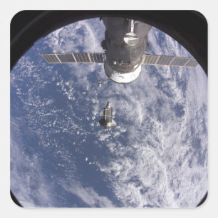Space Shuttle Discovery 11 Vierkante Sticker