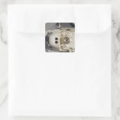 Space Shuttle Discovery 12 Vierkante Sticker (Tas)