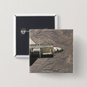 Space Shuttle Discovery 4 Vierkante Button 5,1 Cm (Voorkant /achterkant)