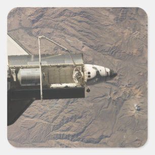 Space Shuttle Discovery 4 Vierkante Sticker