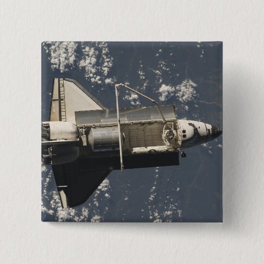 Space Shuttle Discovery 5 Vierkante Button 5,1 Cm (Voorkant)