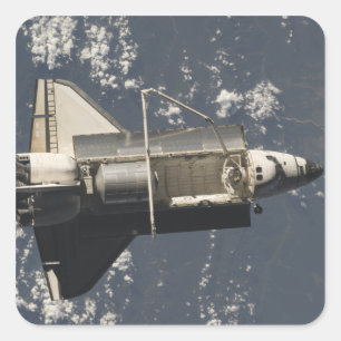 Space Shuttle Discovery 5 Vierkante Sticker