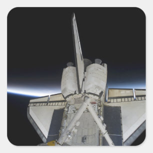 Space Shuttle Discovery 6 Vierkante Sticker