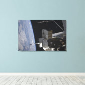 Space Shuttle Discovery 8 Canvas Afdruk (Insitu (Houten vloer))