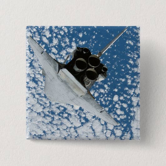Space Shuttle Discovery 8 Vierkante Button 5,1 Cm (Voorkant)