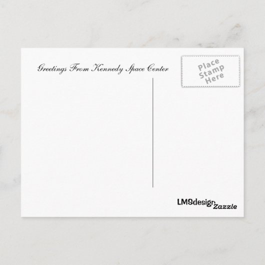 Space Shuttle Discovery Briefkaart (Achterkant)