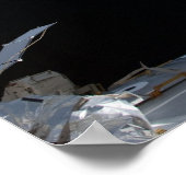 Space Shuttle Discovery en ISS Poster (Hoek)