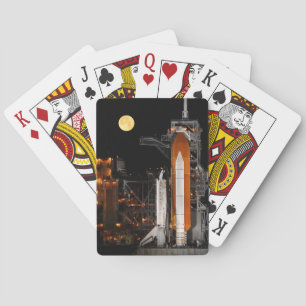 Space Shuttle Discovery en Moon Pokerkaarten