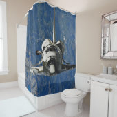 Space Shuttle Discovery, gefotografeerd op ISS Douchegordijn (In situ)