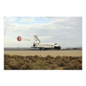 Space Shuttle Discovery implementeert de bijbehore Foto Afdruk (Voorkant)