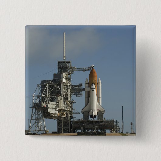 Space Shuttle Discovery is klaar 2 Vierkante Button 5,1 Cm (Voorkant)