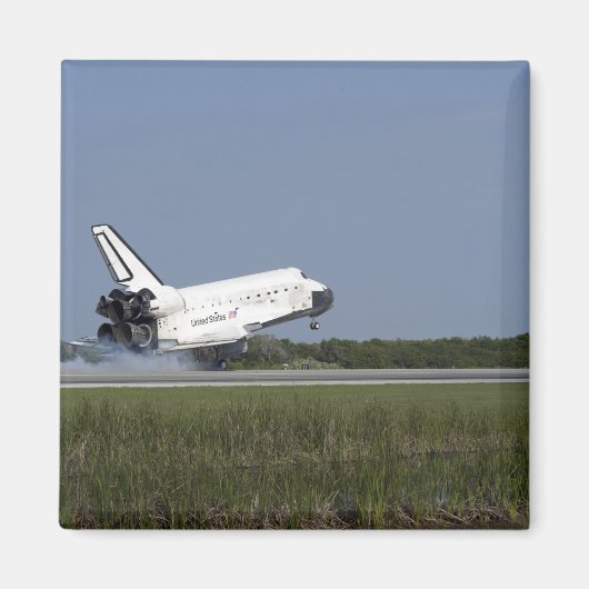 Space shuttle Discovery landt op Runway 33 4 Magneet (Voorkant)