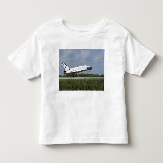 Space shuttle Discovery landt op Runway 33 Kinder Shirts (Voorkant)