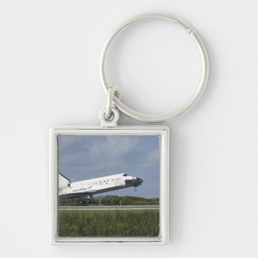 Space shuttle Discovery landt op Runway 33 Sleutelhanger (Voorkant)