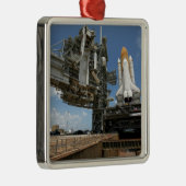 Space Shuttle Discovery Metalen Ornament (Rechts)