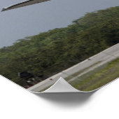 Space Shuttle Discovery nadert landing 2 Poster (Hoek)