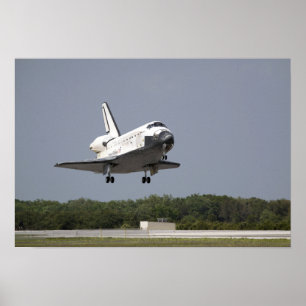 Space Shuttle Discovery nadert landing 2 Poster