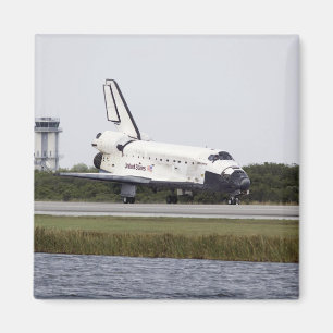 Space Shuttle Discovery op de baan Magneet