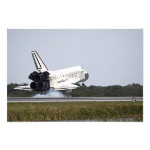 Space Shuttle Discovery raakt 3 Foto Afdruk