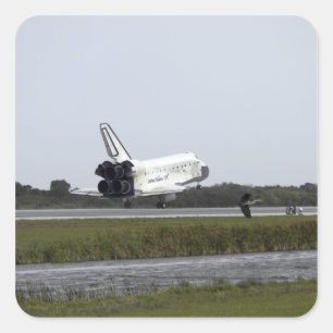 Space Shuttle Discovery raakt 3 Vierkante Sticker
