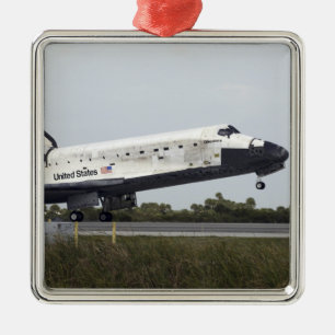 Space Shuttle Discovery raakt uitgeschakeld Metalen Ornament