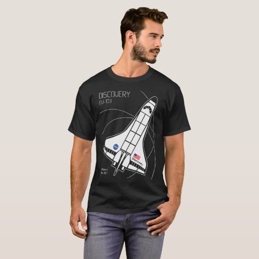 Space Shuttle Discovery T-shirt (Voorkant volledig)