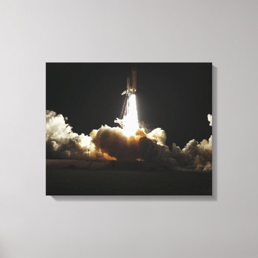 Space shuttle Discovery tilt uit Canvas Afdruk (Voorkant)