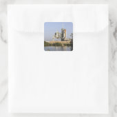 Space Shuttle Discovery zit klaar 3 Vierkante Sticker (Tas)