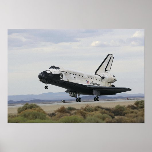 Space Shuttle Discovery's belangrijkste landingsge Poster (Voorkant)