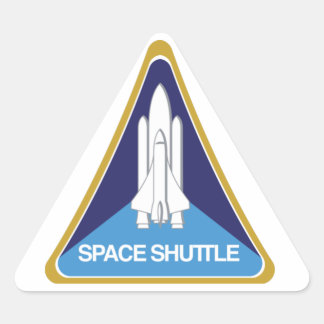 Space Shuttle Driehoek Sticker