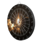 Space Shuttle Earth Orbital Spacecraft Night Canva Dartbord (Voorkant Rechts)