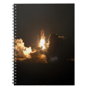 Space Shuttle Earth Orbital Spacecraft Night Canva Notitieboek