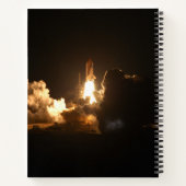 Space Shuttle Earth Orbital Spacecraft Night Canva Notitieboek (Achterkant)
