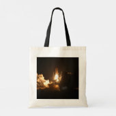 Space Shuttle Earth Orbital Spacecraft Night Canva Tote Bag (Achterkant)