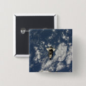 Space Shuttle Endeavor 10 Vierkante Button 5,1 Cm (Voorkant /achterkant)