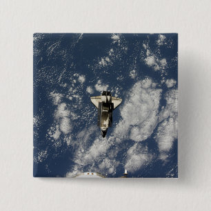 Space Shuttle Endeavor 10 Vierkante Button 5,1 Cm