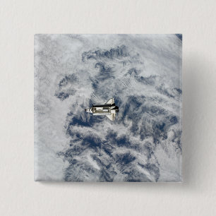 Space Shuttle Endeavor 11 Vierkante Button 5,1 Cm