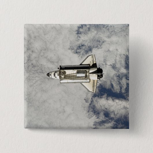 Space Shuttle Endeavor 12 Vierkante Button 5,1 Cm (Voorkant)