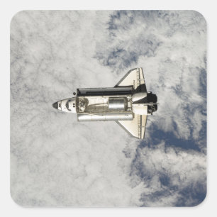 Space Shuttle Endeavor 12 Vierkante Sticker