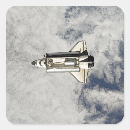 Space Shuttle Endeavor 12 Vierkante Sticker (Voorkant)