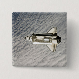 Space Shuttle Endeavor 13 Vierkante Button 5,1 Cm